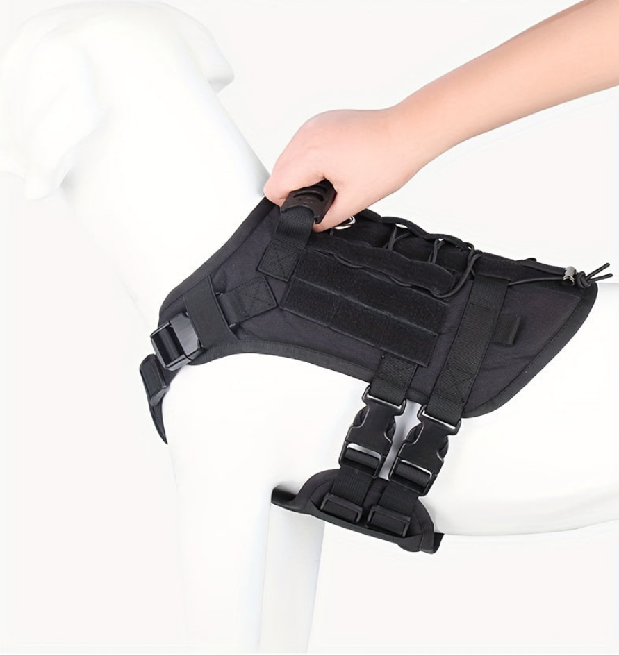 harnais anti traction chien- Explosion-proof Impact Dog Tactical