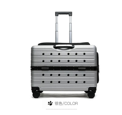 Cage pour chien- NIOPEPPA Suitcase Transparent