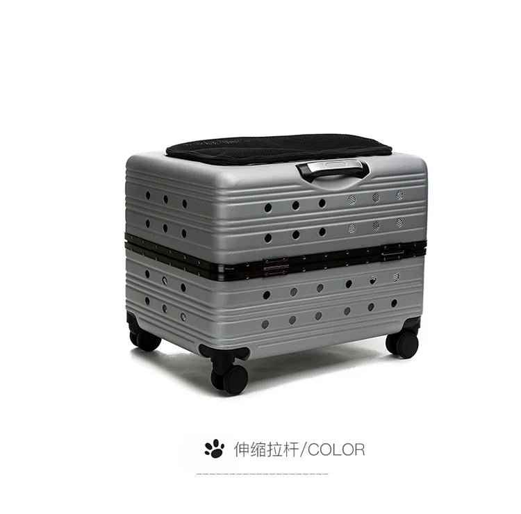 Cage pour chien- NIOPEPPA Suitcase Transparent