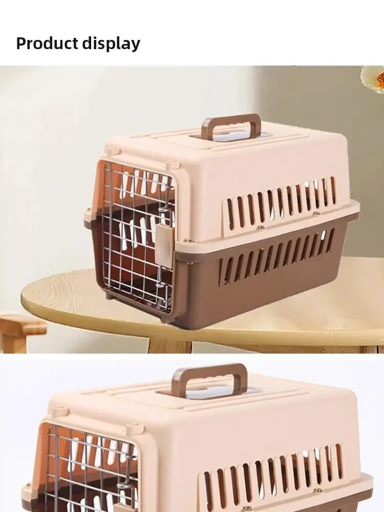 cage de transport chien- Articulated Roof Air Travel