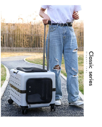 Cage pour chien- NIOPEPPA Suitcase Transparent