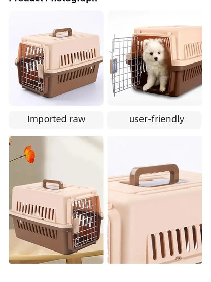 cage de transport chien- Articulated Roof Air Travel