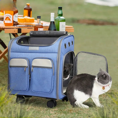 Cage transport chien- Wheeled  Backpack