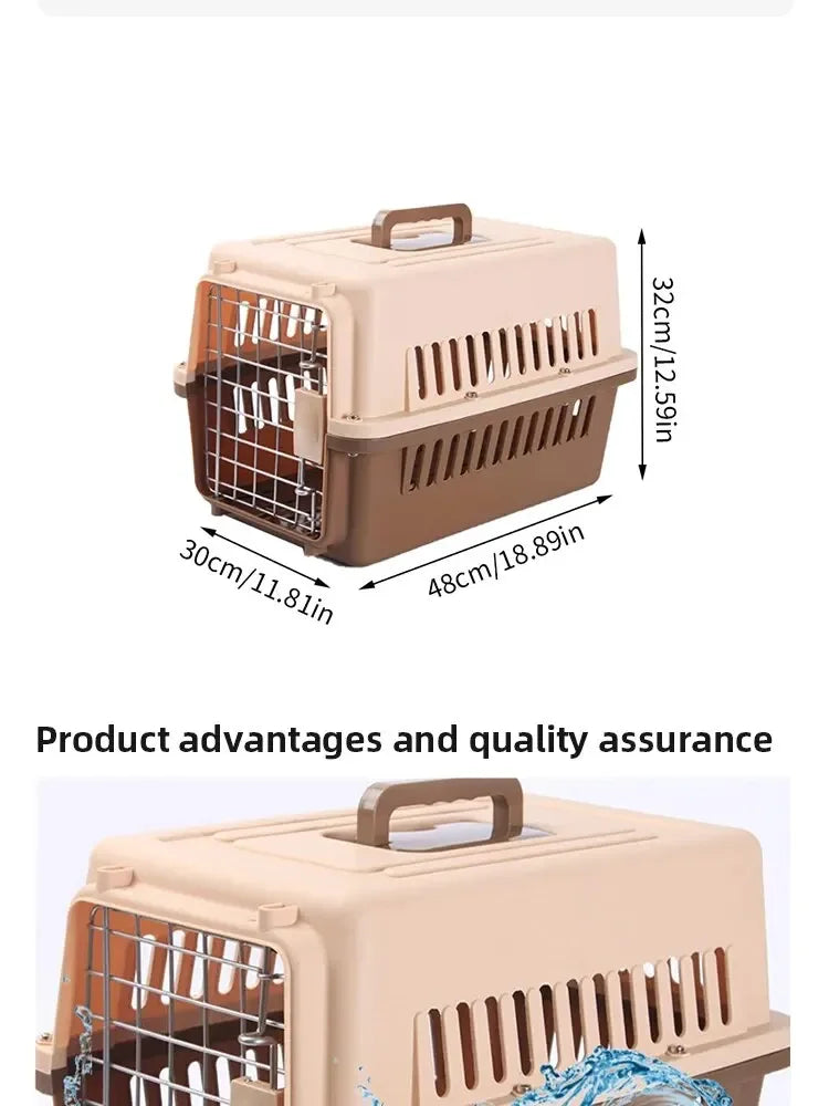 cage de transport chien- Articulated Roof Air Travel