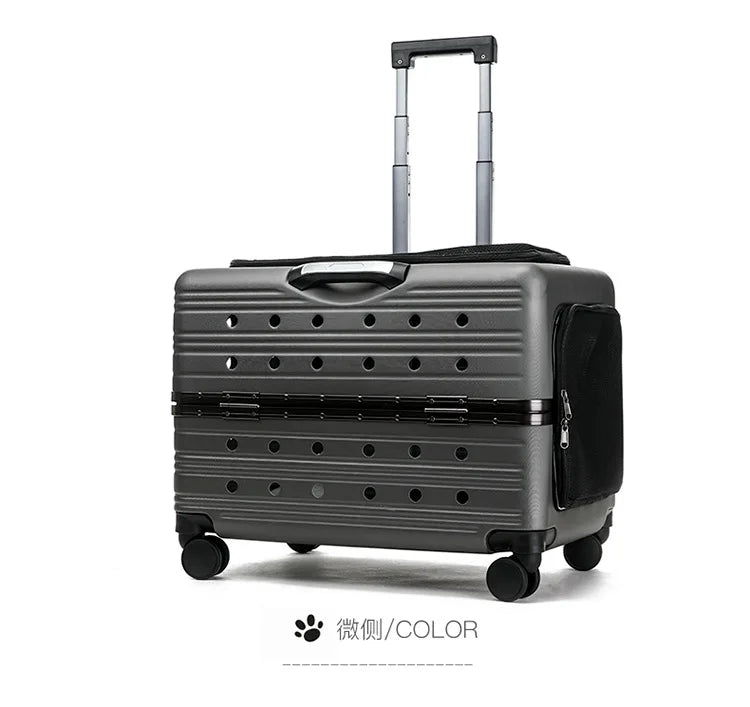 Cage pour chien- NIOPEPPA Suitcase Transparent