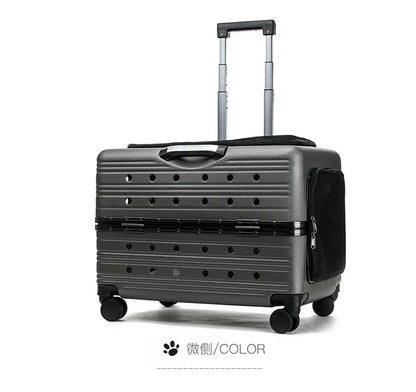 Cage pour chien- NIOPEPPA Suitcase Transparent