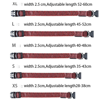 Collier chien lumineux-Léopard LED