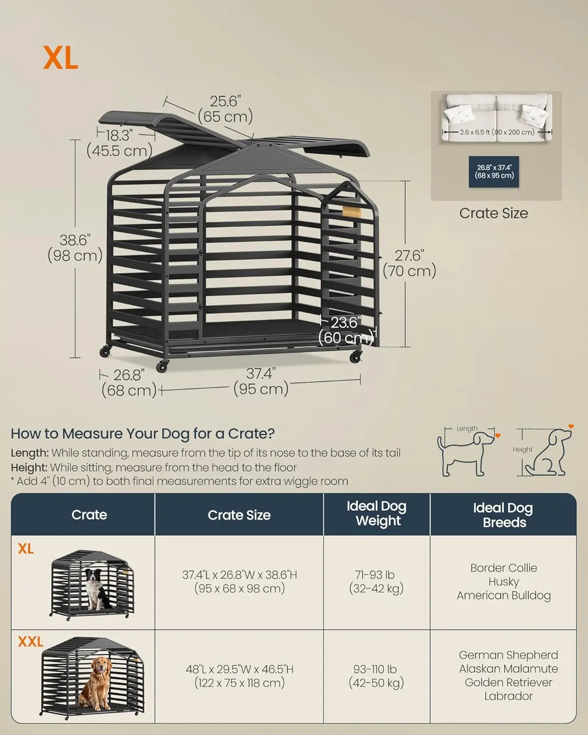 Cage pour chien-Duty Dog Crate