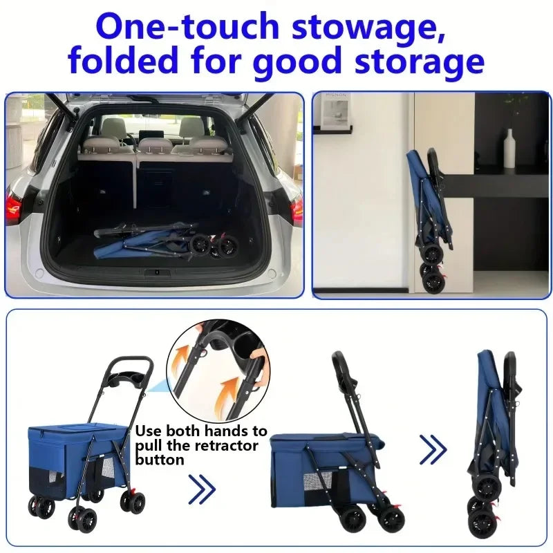Poussette pour chien- Pet Wagon Stroller