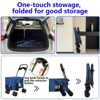 Poussette pour chien- Pet Wagon Stroller