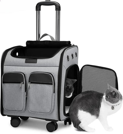Cage transport chien- Wheeled  Backpack