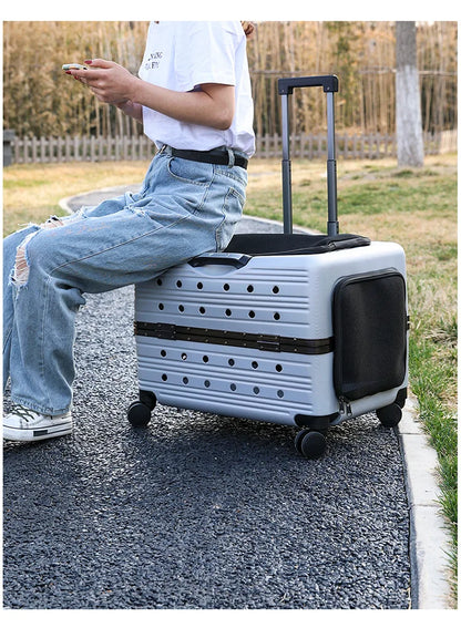 Cage pour chien- NIOPEPPA Suitcase Transparent