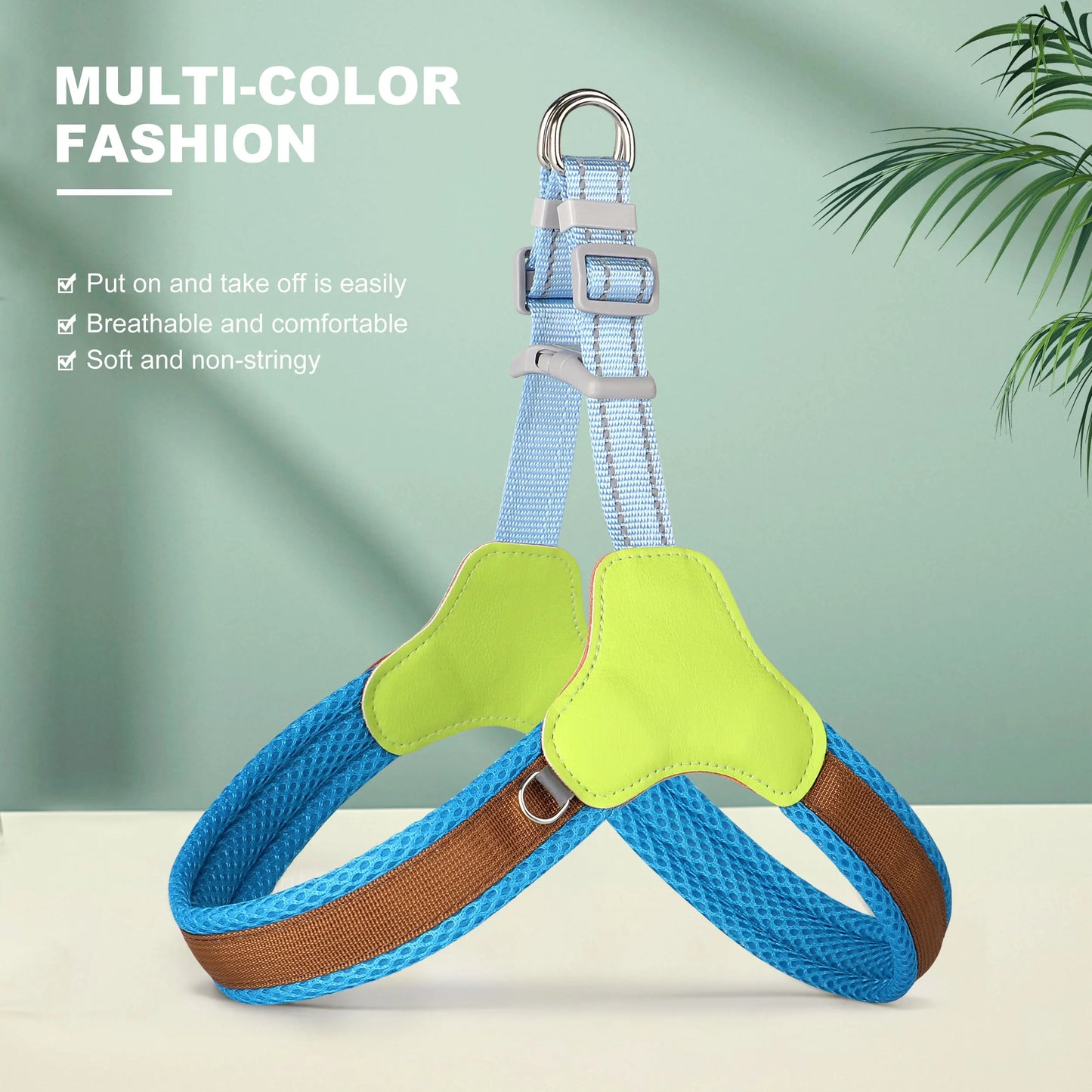 Harnais chien anti traction- Didog Couleur Vive