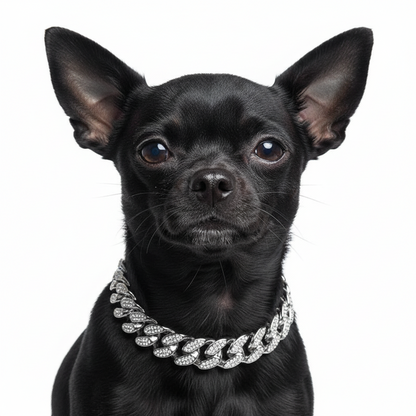 Collier chien- Chain Diamond Inlay Sparkle