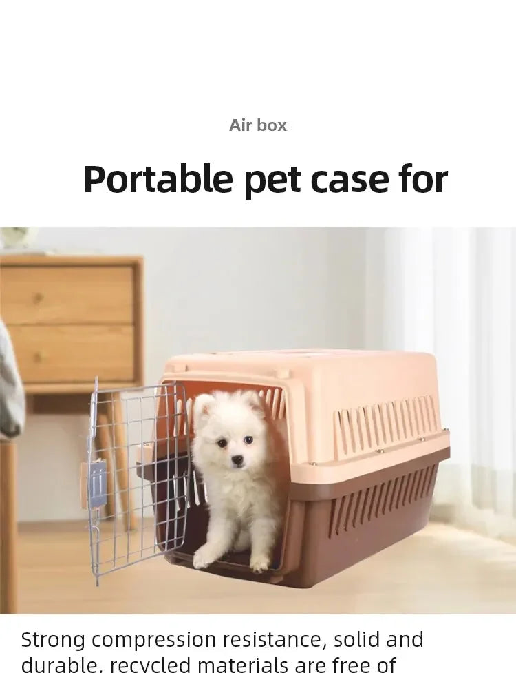 cage de transport chien- Articulated Roof Air Travel