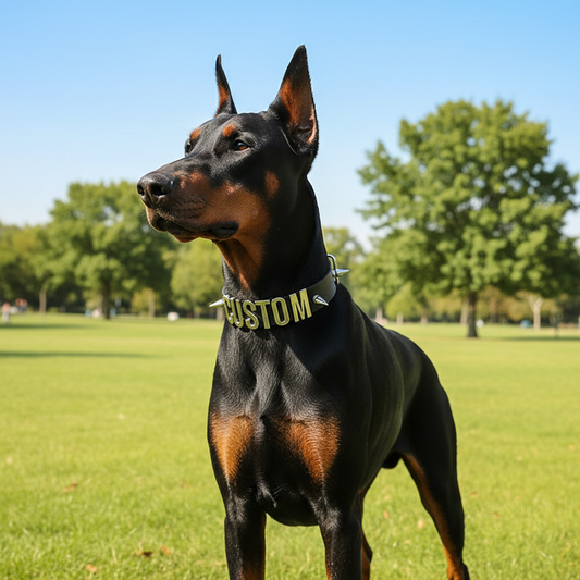 Collier chien- Punk Rivet Leather Chocker