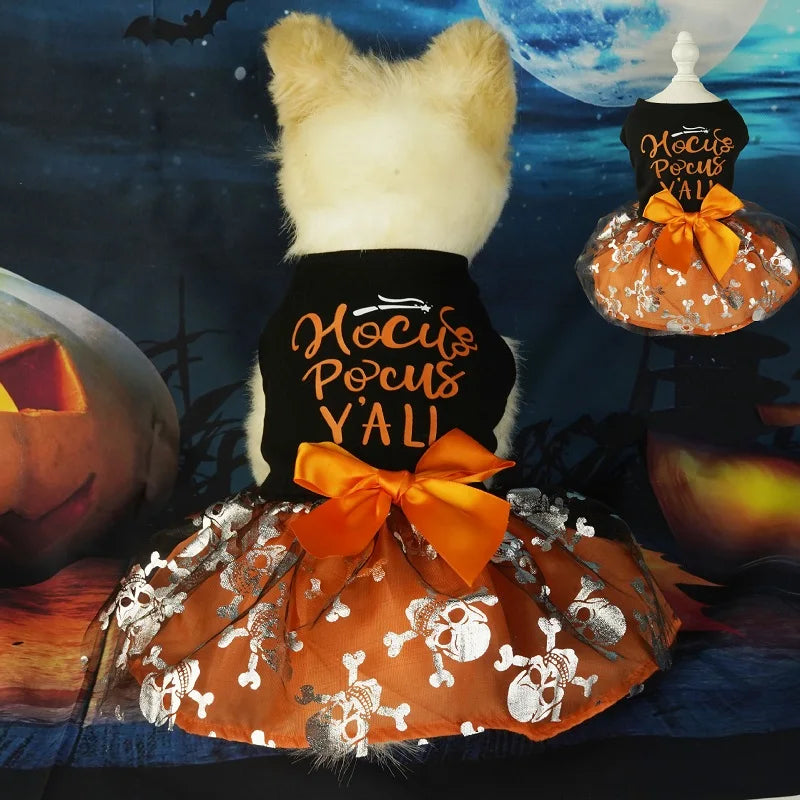 Robe pour chien- Fantaisie Halloween (14 modèles.)