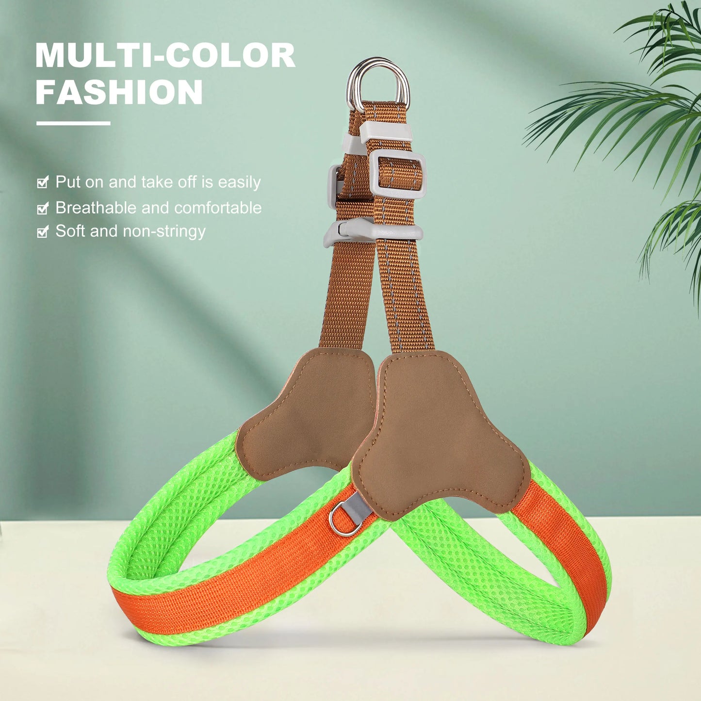 Harnais chien anti traction- Didog Couleur Vive