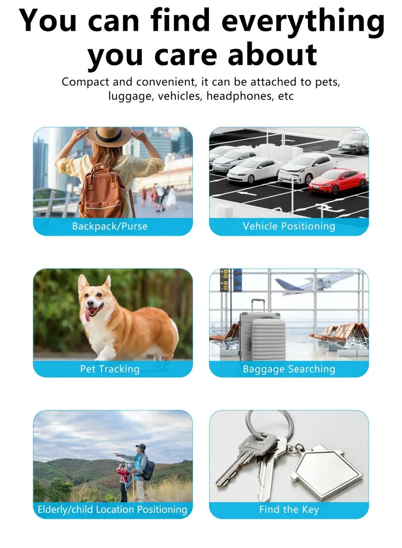 Traceur GPS chien- Tracker Smart Air-tag Global
