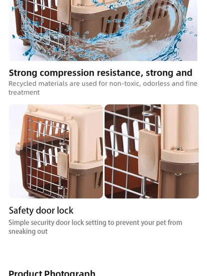cage de transport chien- Articulated Roof Air Travel