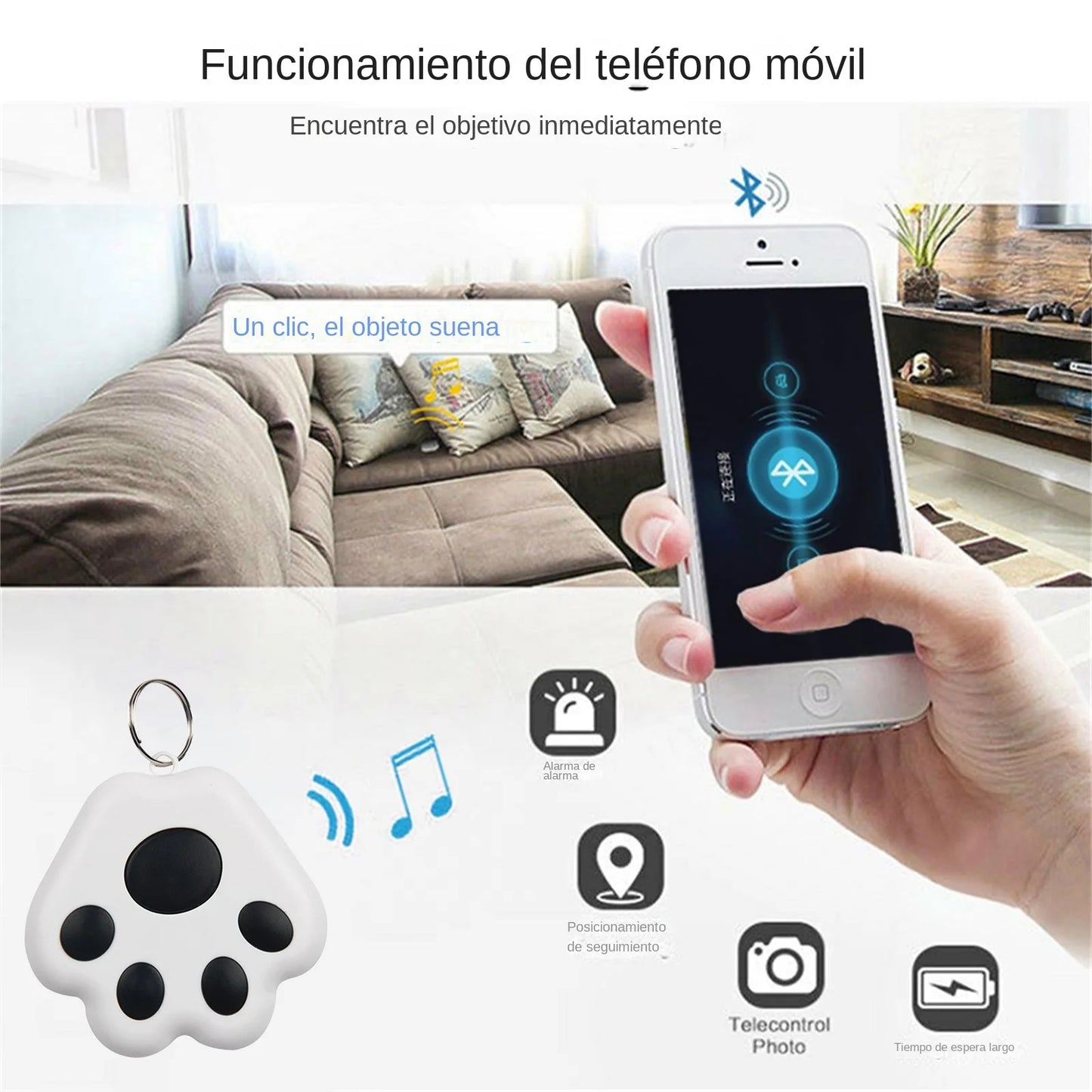 Collier gps pour chien- GPS Tracker Bluetooth 5.0 Anti-Lost