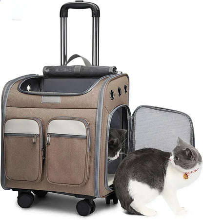 Cage transport chien- Wheeled  Backpack