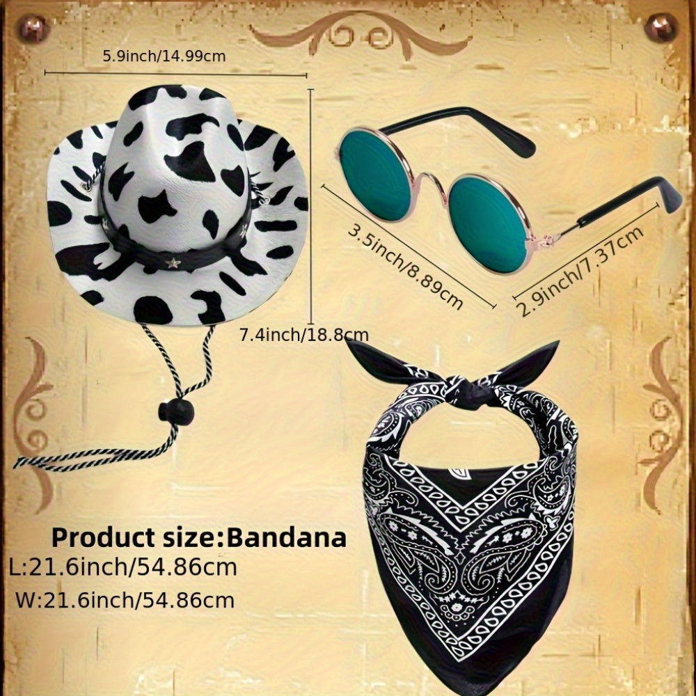 Lunette pour chien | Style Western +Chapeau et bandana