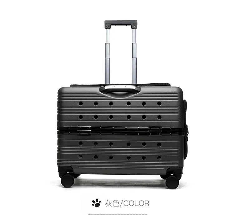 Cage pour chien - NIOPEPPA Suitcase Transparent - Le Chihuahua Voyageur