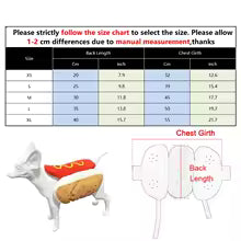 Déguisement chien Hot-Dog