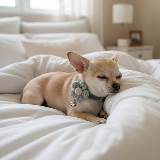 Collier chien - Fleur sublime - Le Chihuahua Voyageur