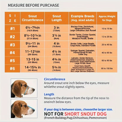 Muselière- Chien Protec-confort