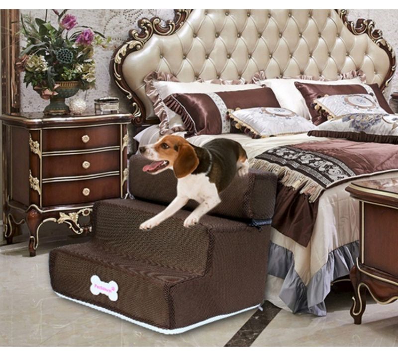 Escalier pour chien - Échelle en cuir éponge - Le Chihuahua Voyageur