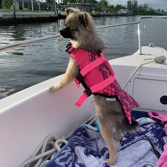 Gilet de sauvetage chien- Mermaid Pink Dog