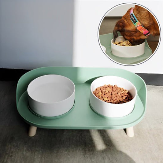 Gamelle chien - Double à Angle - Le Chihuahua Voyageur