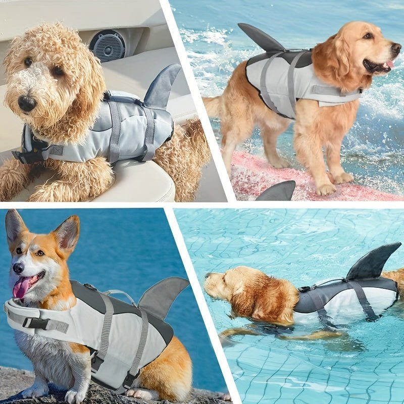 Gilet de sauvetage chiens - Shark Dog Life Jacket - Le Chihuahua Voyageur