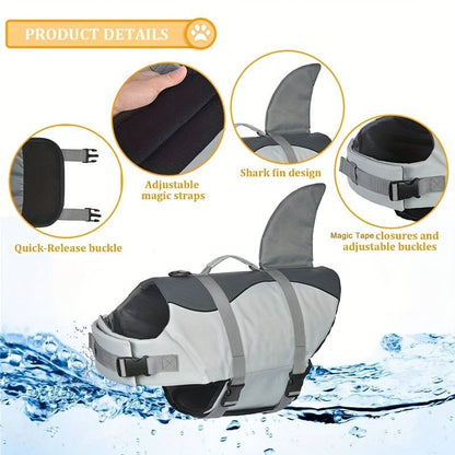 Gilet de sauvetage chiens - Shark Dog Life Jacket - Le Chihuahua Voyageur