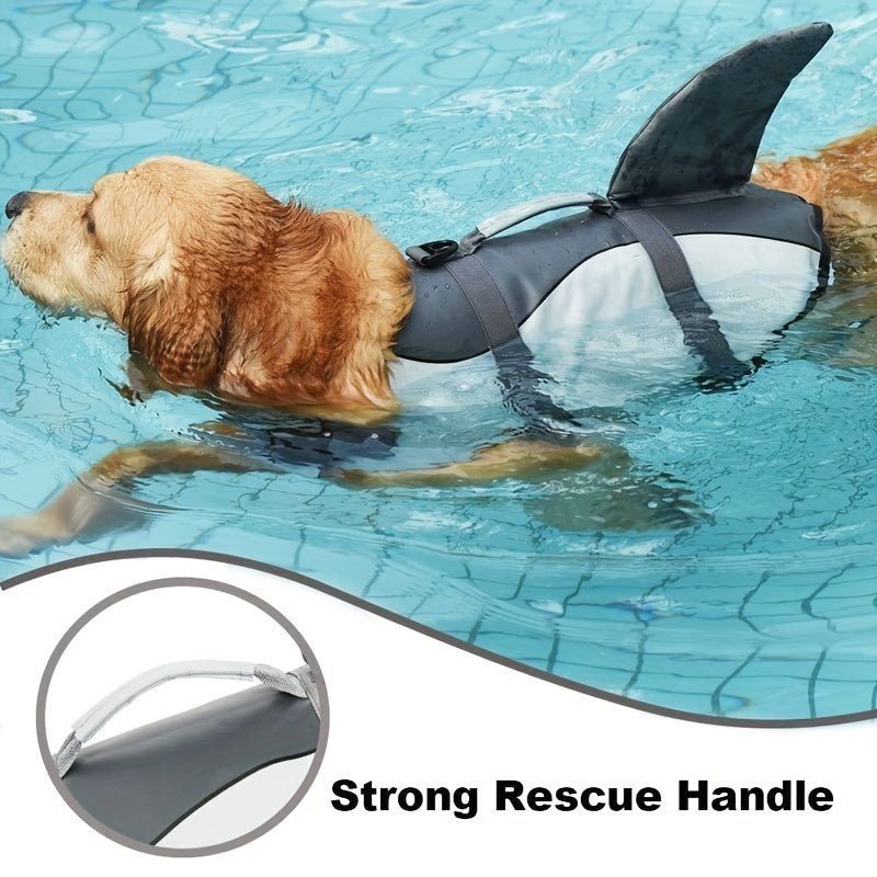 Gilet de sauvetage chiens - Shark Dog Life Jacket - Le Chihuahua Voyageur