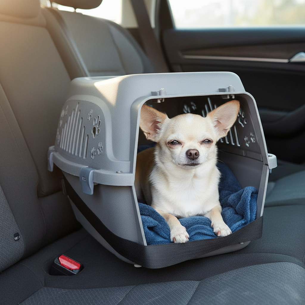 Cage chien- Cage Rigide * Gris