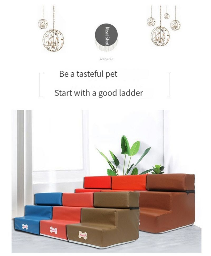 Escalier pour chien- Échelle en cuir éponge