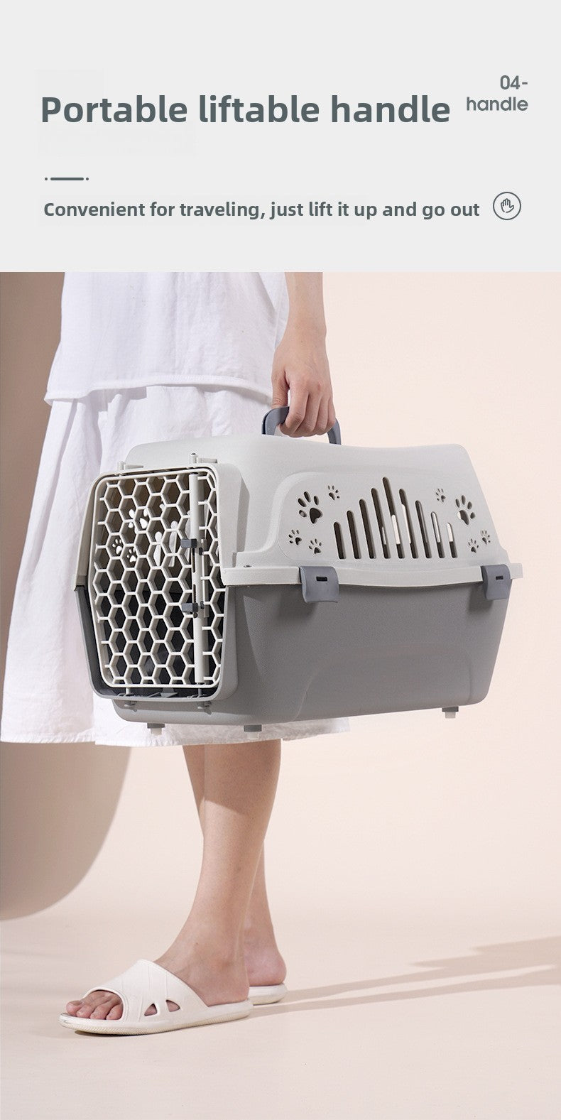 Cage chien- Cage Rigide * Rose