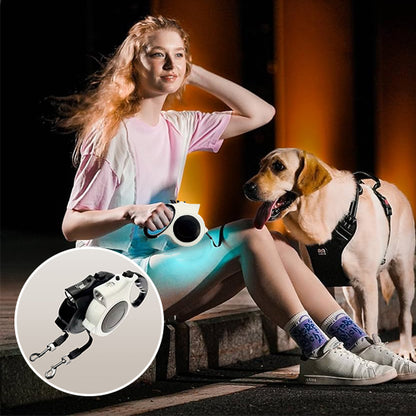 Laisse pour chien-Enroulable Lumineuse