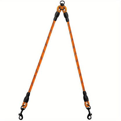 Laisse double pour chien - Taglory Reflective Dual - Le Chihuahua Voyageur