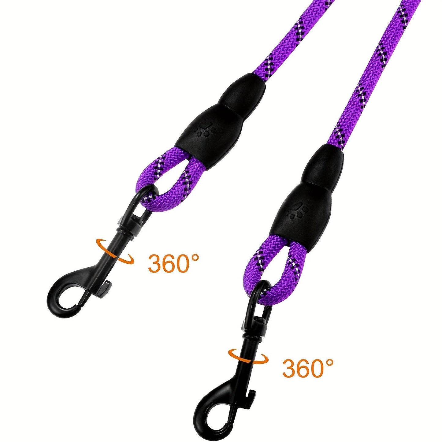 Laisse double pour chien - Taglory Reflective Dual - Le Chihuahua Voyageur