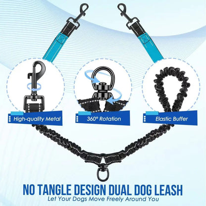 Laisse pour chien - Double 360 Swivel - Le Chihuahua Voyageur