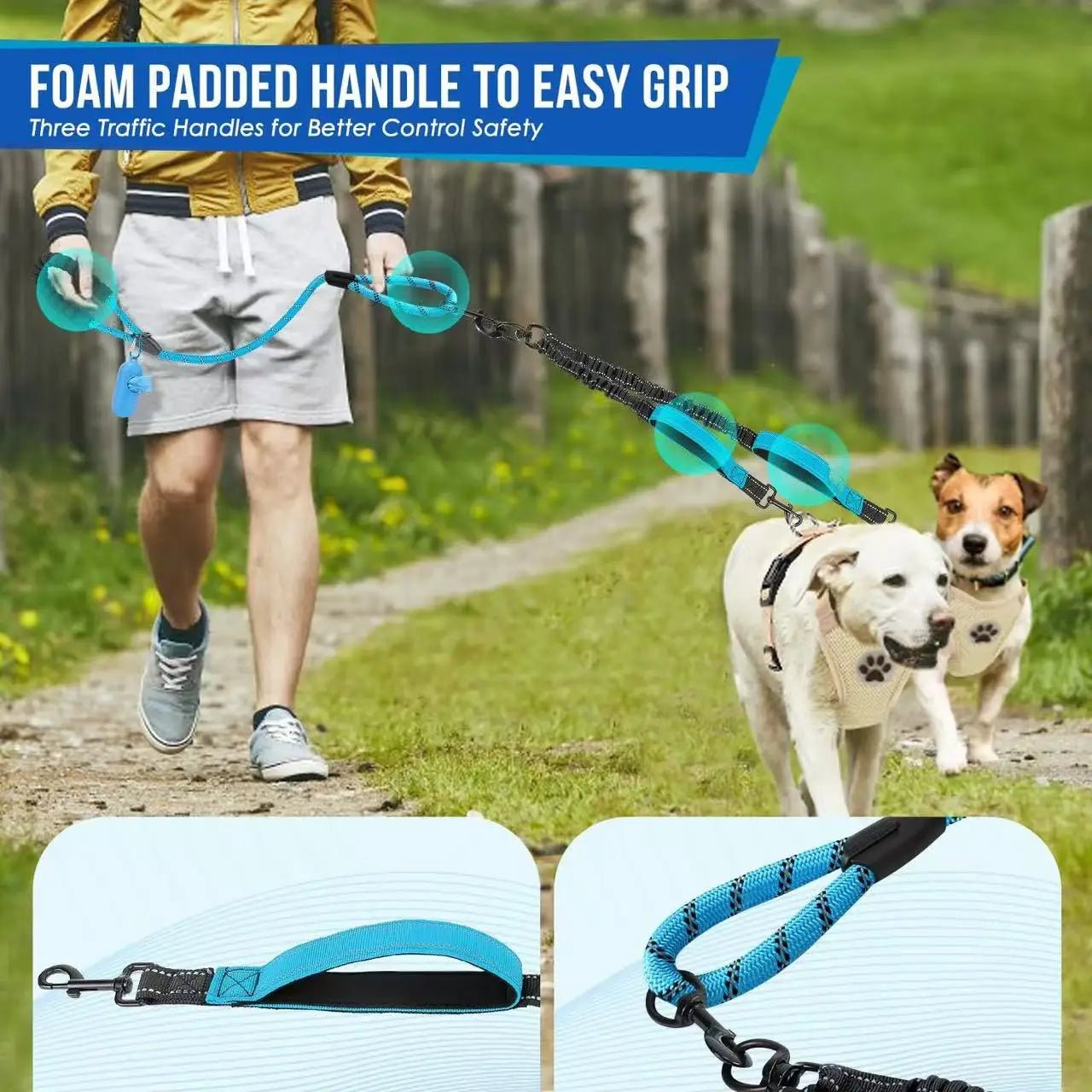 Laisse pour chien - Double 360 Swivel - Le Chihuahua Voyageur