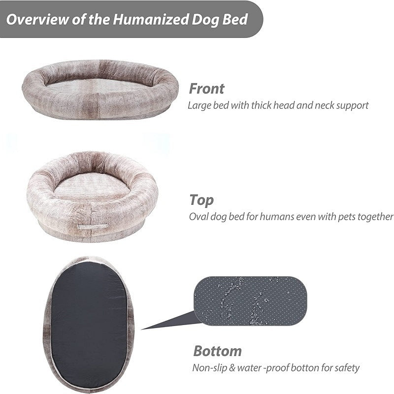Lit pour chien - Nid géant Lazy Sofa - Le Chihuahua Voyageur