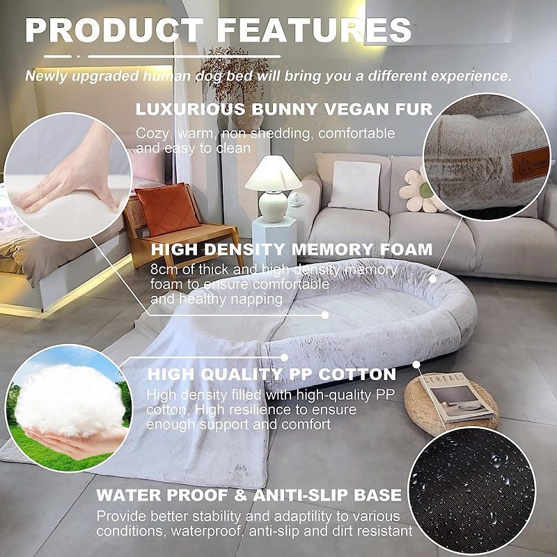 Lit pour chien - Nid géant Lazy Sofa - Le Chihuahua Voyageur