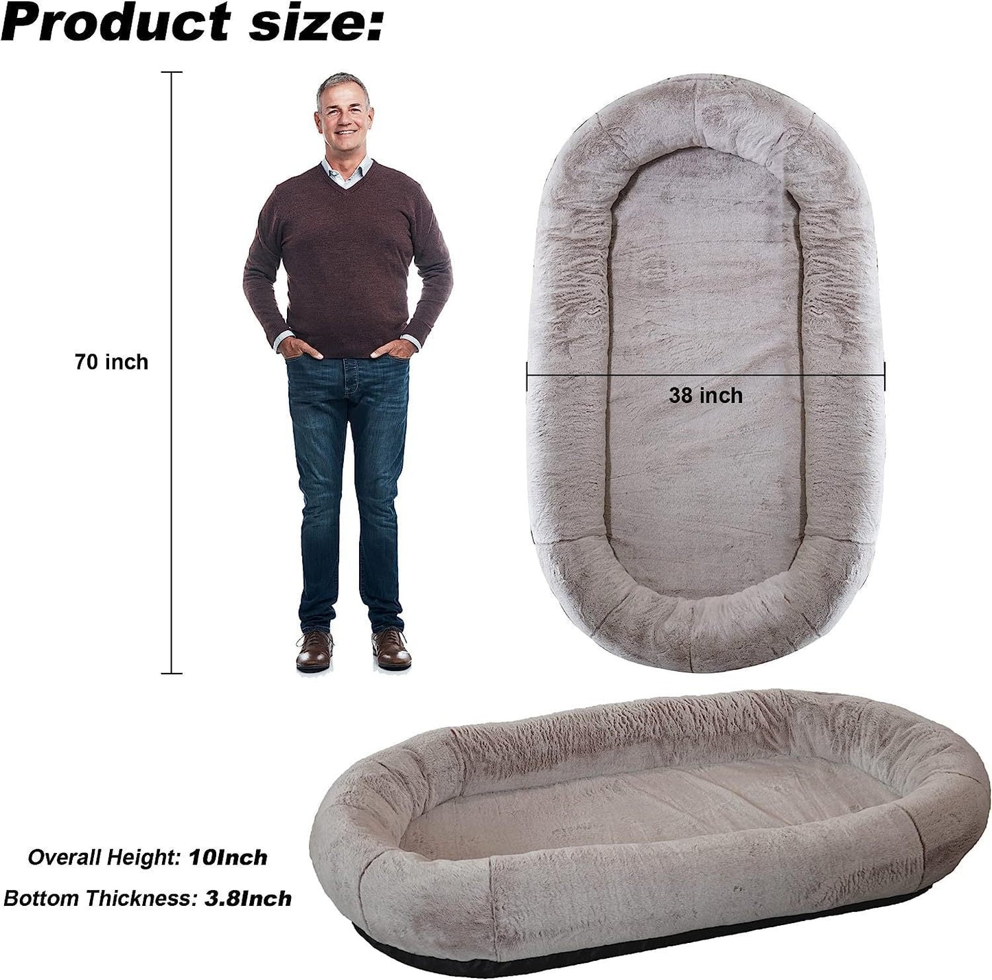 Lit pour chien - Nid géant Lazy Sofa - Le Chihuahua Voyageur