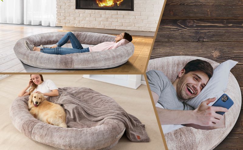 Lit pour chien - Nid géant Lazy Sofa - Le Chihuahua Voyageur