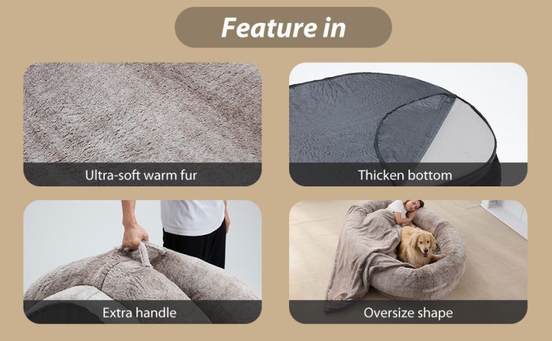 Lit pour chien - Nid géant Lazy Sofa - Le Chihuahua Voyageur